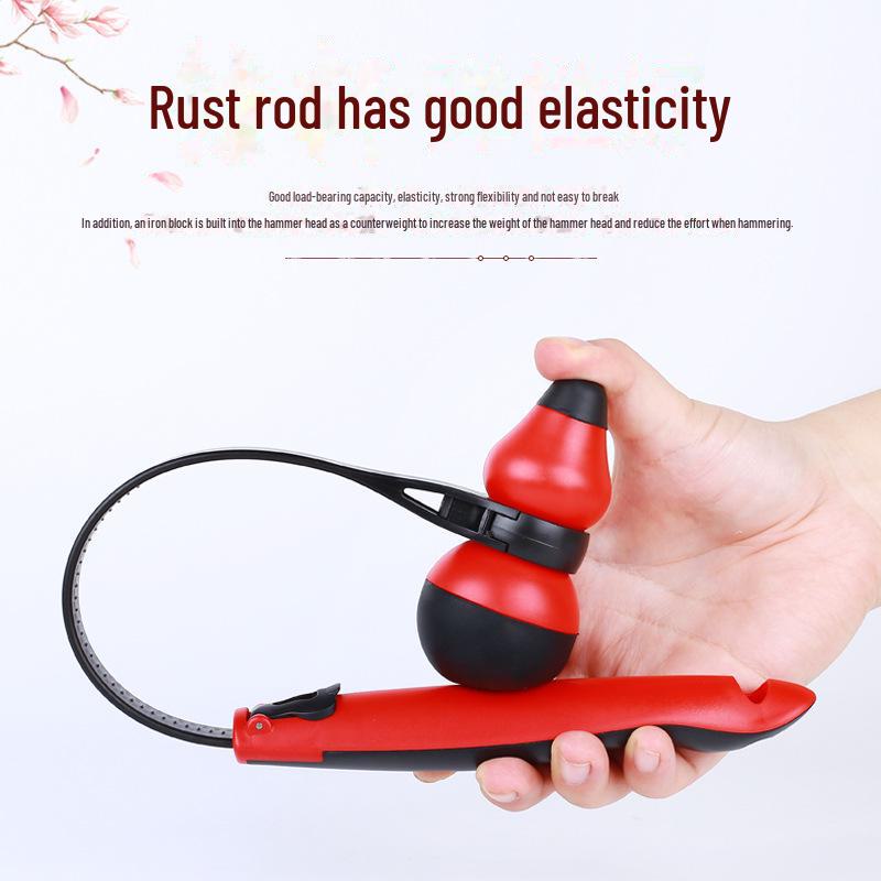 Fulu Gourd Massage Hammer: Meridian Patting Massager and Silicone Health Gift