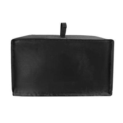 Funda antipolvo automática para prensa de calor, impermeable, resistente al sol, al viento, tela de tela Oxford negra, 20 x 16 x 12 pulgadas