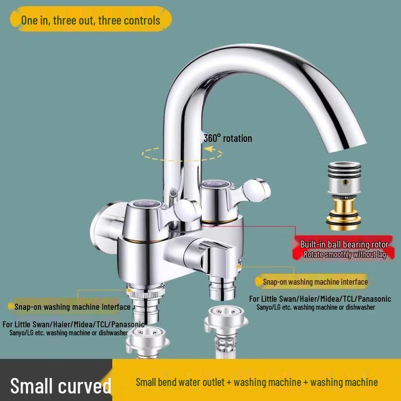 Yingtang Three-Way Faucet for Washing Machine & Mop Sink