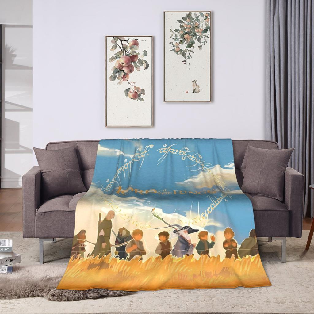 L-Lords Of The R-Rings Plush Blanket Students Flannel Bedding Throws For Living Room Super Warm Design Quality Bedspread Gift