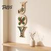 Holiday Atmosphere Home Accents 4Pcs/Set Rustic HOME Sign, Christmas Wooden Wall Decor 2D Flat Decorative Seasonal Signs for Door Snowflake