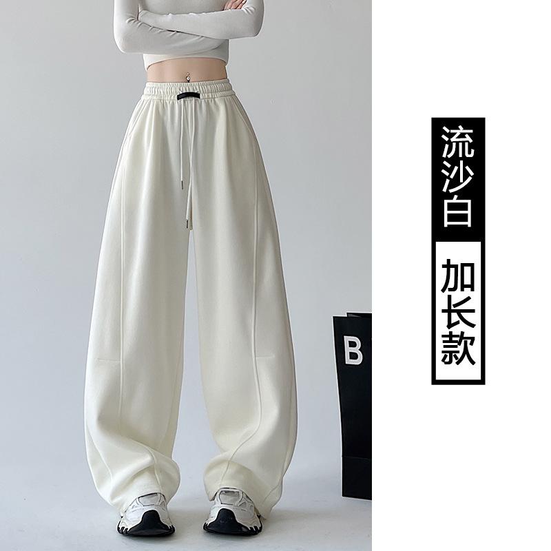 

Женские спортивные штаны-бананы, новые осенние повседневные штаны-шаровары, маленькие прямые свободные широкие штаны XL (recommended 126-72.5kg)