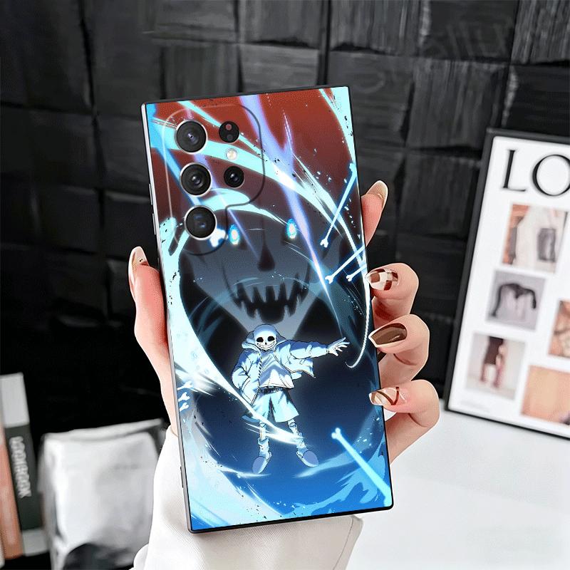

Мягкий чехол для телефона U-Undertale S-Sans для Samsung Galaxy S26 S25 Edge S24 Ultra S23 Plus S22 S21 FE S20 Черная задняя крышка Samsung S25 Ultra