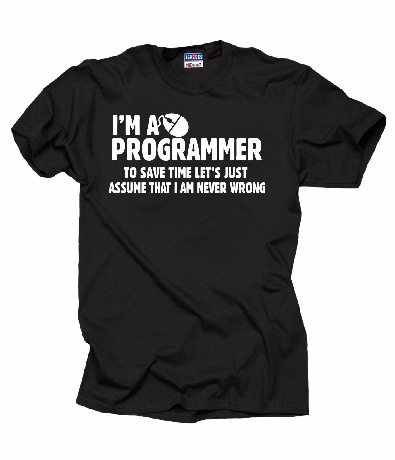 I Am A Programmer T-T-shirt Funny Profession Tee T-shirt Occupation T-shirt 2XL