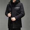 Medium and Long Thermal Down Jacket for Men's Father Work Clothing for The Elderly 90 Goose Down Jacket for Men Thickened Grandfather Clothing