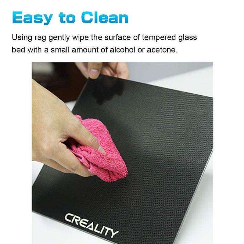 Creality Ender 3 Glass Bed Upgraded 3D Printer Tempered Glass Plate Build Surface 235x235x4mm for Ender 3/Ender 3 Pro/Ender 3 V2