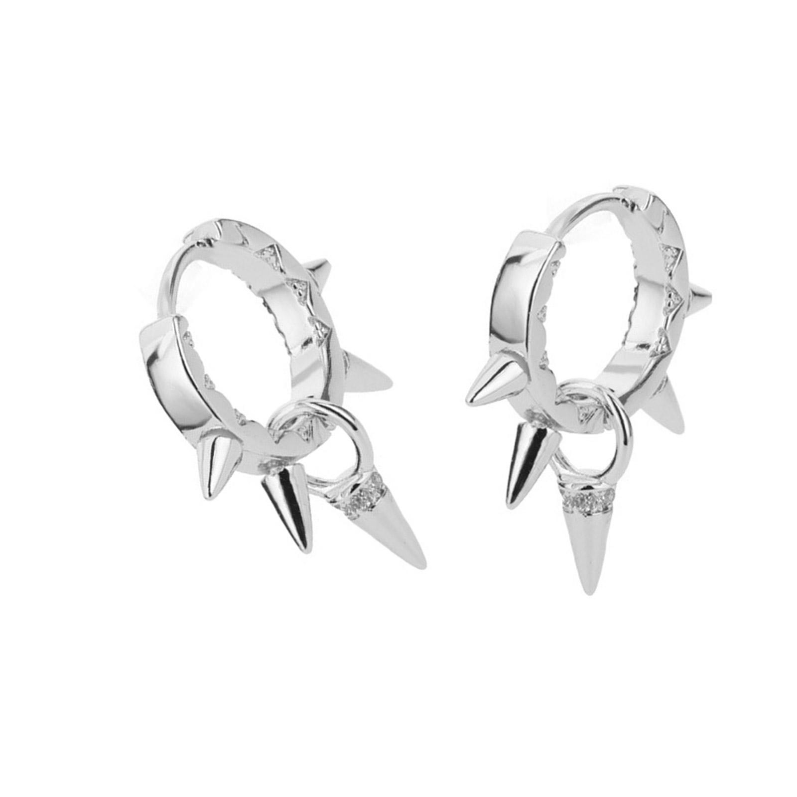 

Минималистичные серьги-каффы с заклепками золотого/серебряного тона, модные серьги для пирсинга, стильные ювелирные аксессуары для вечеринок A