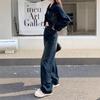 Women's Trendy Retro Wide-Leg Jeans - Spring & Autumn Style 2025