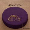 New Lotus Embroidered Yoga Meditation Cushion Removable Cover Round Tatami Mat Thickening Fill Washable Backrest Pillow