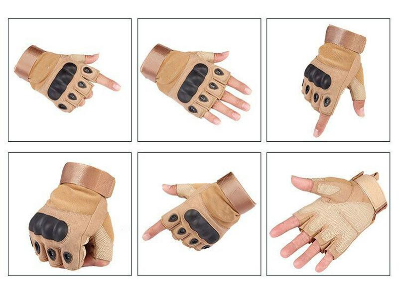 Men's Anti-Slip Tactical Half-Finger Training Gloves for Outdoor Fitness & Cycling