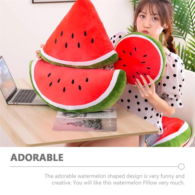Soft And Huggable Watermelon Plush Toy Pillow Perfect For All Ages!