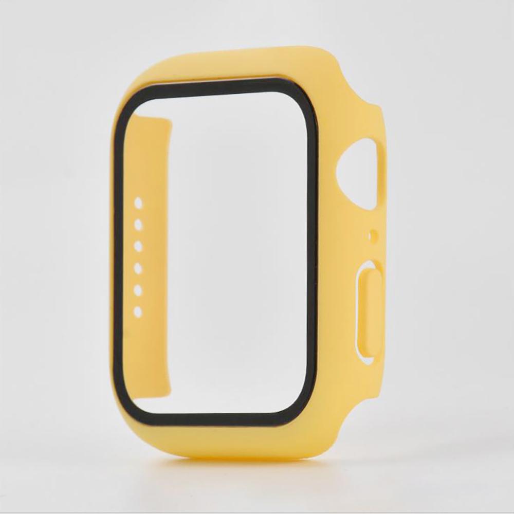 Tempered Glass+Cover For Apple Watch Series 10 9 8 7 6 5 4 SE Screen Protector Film For IWatch Series 46mm 42mm Accessorie