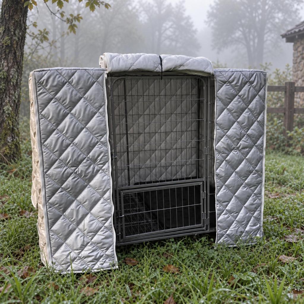 Quilted Padded Pet Cage Cover WeatherResistant Weatherproof Waterproof for Cat