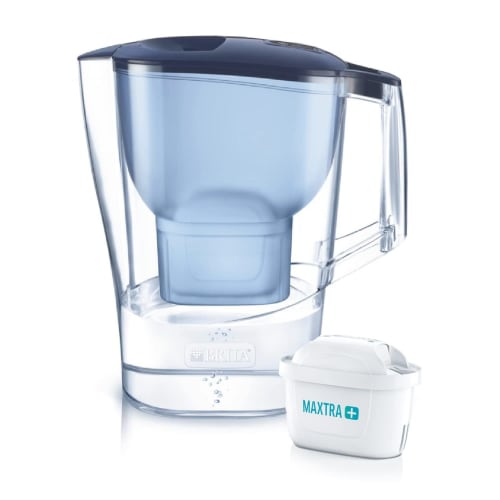 BRITA Aluna XL Water Filter, Blue, 1.75L Filtered Water Capacity, 3.5L Total Capacity, Includes One Maxtra Plus Cartridge [Official Japanese Product]