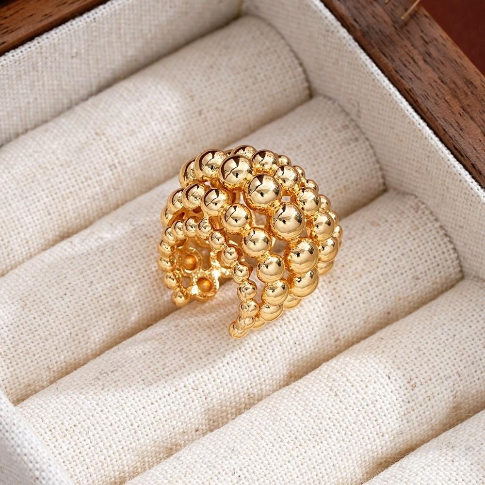 Copper Ear Cuff C-Shaped Exaggerated Ear Clips Trendy Wide Clip-On Earrings Vacation