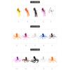 MEREDITH Package Lead Fishing Lure 23g 9cm Long Tail Soft Octopus Artificial Silicone Soft Bait