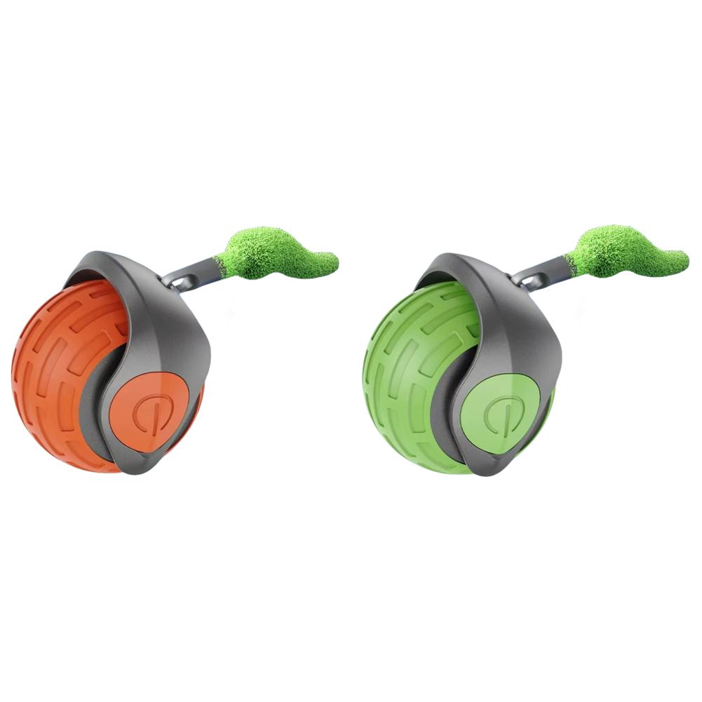 Cat Interactive Ball Toy, Automatic Rolling Ball with Tail, Rechargeable Smart Pet Interactive Toy, Intelligent Cat Toys Pet Sup
