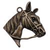 Antique Horse Pendants Metal Animal Charms For DIY Jewelry Handmade Craft Supplies