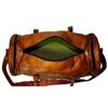Leather Overnight Travel Luggage Brown Weekender Vintage Duffle Bag