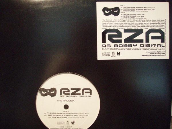 12-дюймовая пластинка RZA BOBBY DIGITAL Rhumba KOC128182PROMO KOCH 200 US Rap HipHopRB Б/у