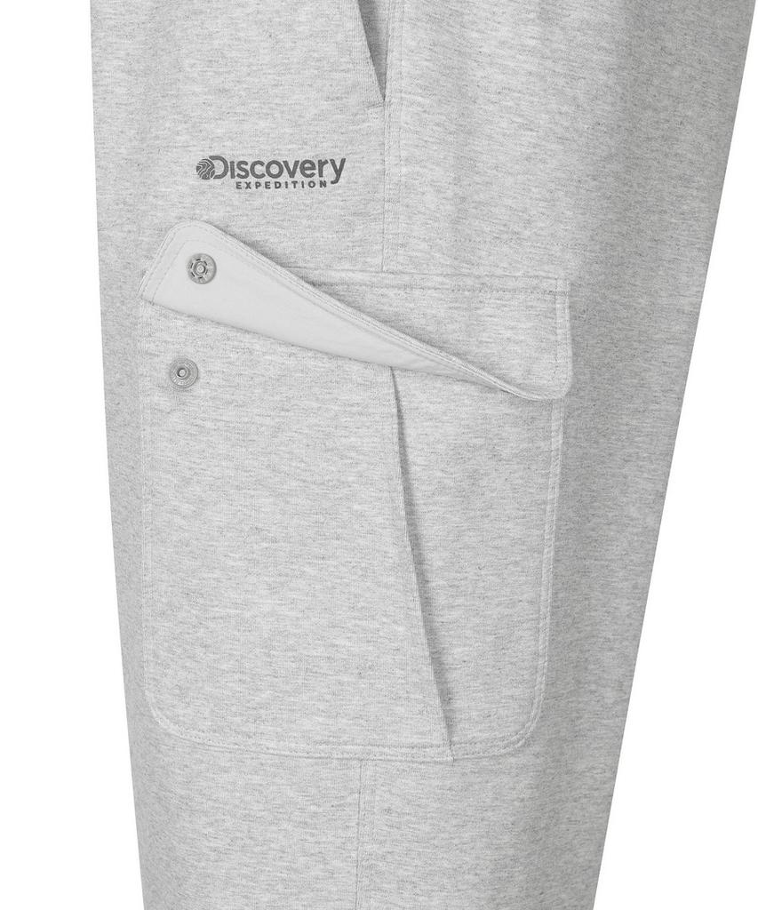 DISCOVERY EXPEDITION Men'S Tech Knit Training Loose Tapered Cargo Jogger Pants (M/Grey)