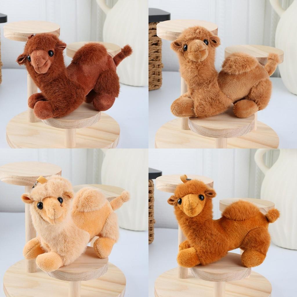 Toy Camel Plush Keychain Animal Stuffed Doll Backpack Pendant Cute Kids Gift