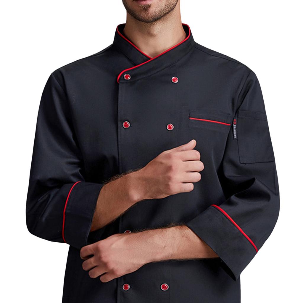 Unisex Cardigan ,Button Long,Sleeved Chef Uniform