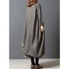 Yino 8 colors available long sleeve spring autumn winter dress womens tunic maxi length tops plus size loose linen body coverage slimming stylish