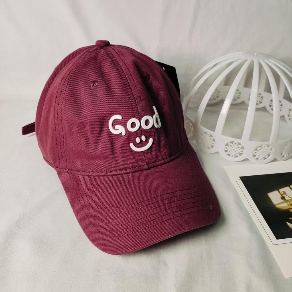 Smiley Hat Spring and Summer Casual Cap Thin Breathable Male and Female Couples Sunshade Versatile Baseball Cap Fashion Sunscreen