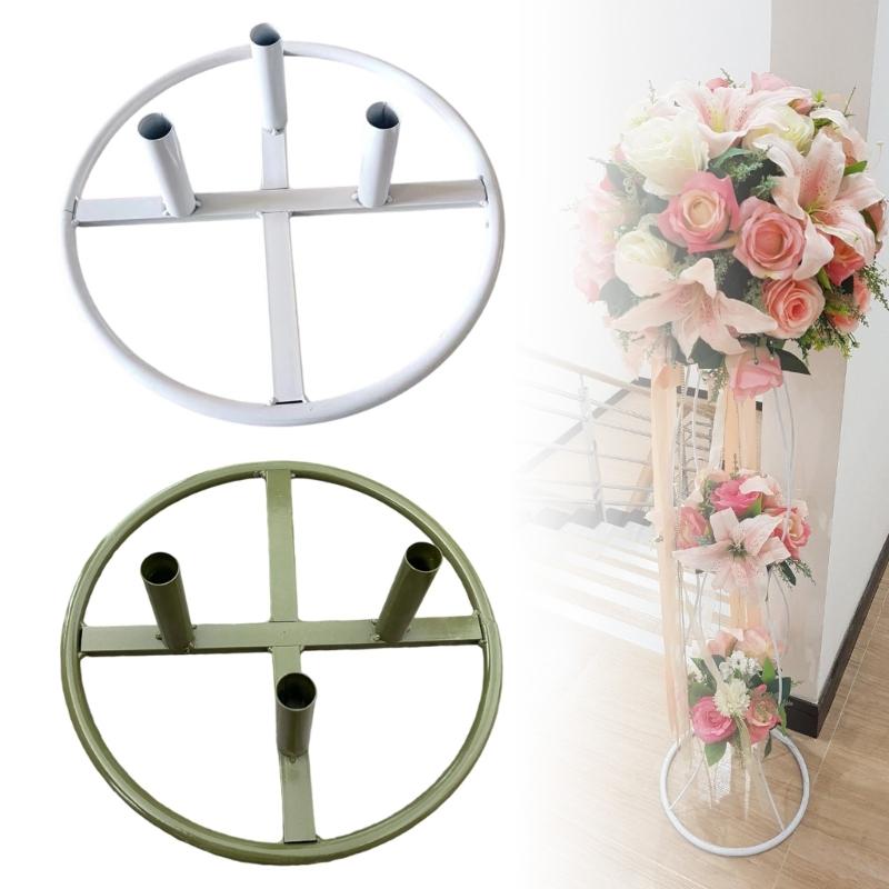 Flower Poles Display Stand Base Great for Weddings and Festival Occasion with Stable Metal Construction Flower Stand