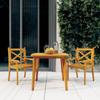 Day and Night - Day and Night Garden Dining Set 3 Pieces Solid Acacia Wood