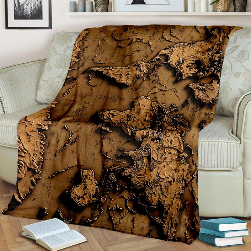 29 Style New Retro Marine Nautical Chart Compass Map Blanket,Soft Throw Blanket for Home Bedroom Bed Sofa Travel Office Cover