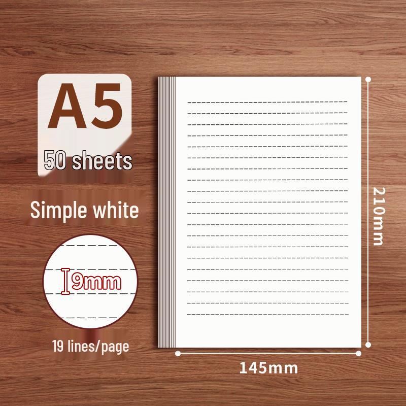 Retro Kraft Paper Love Letter Set - A4/A5/B5 Lined Stationery for Students