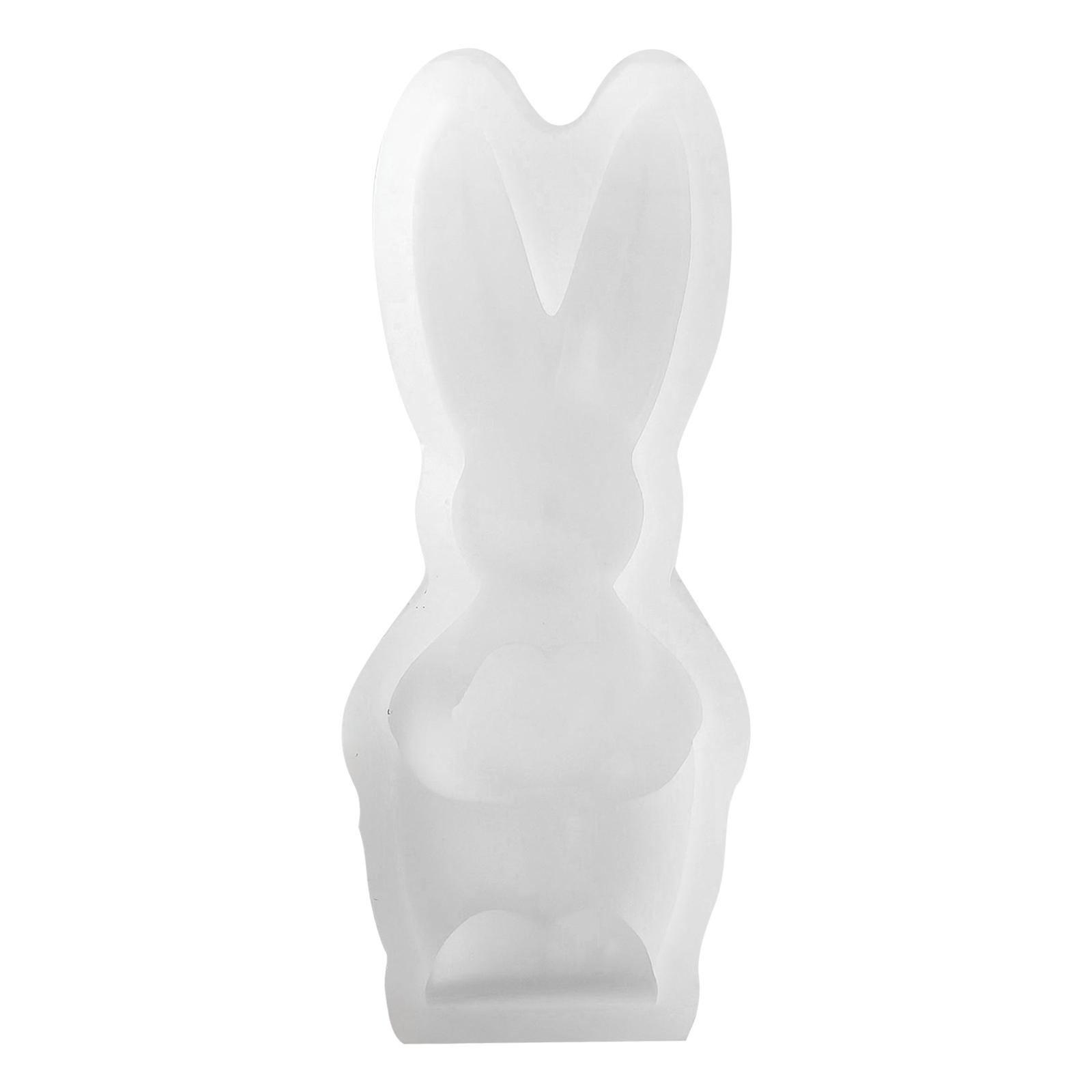 Easter Bunny Scented Candle Plaster Ornament Mold Diy