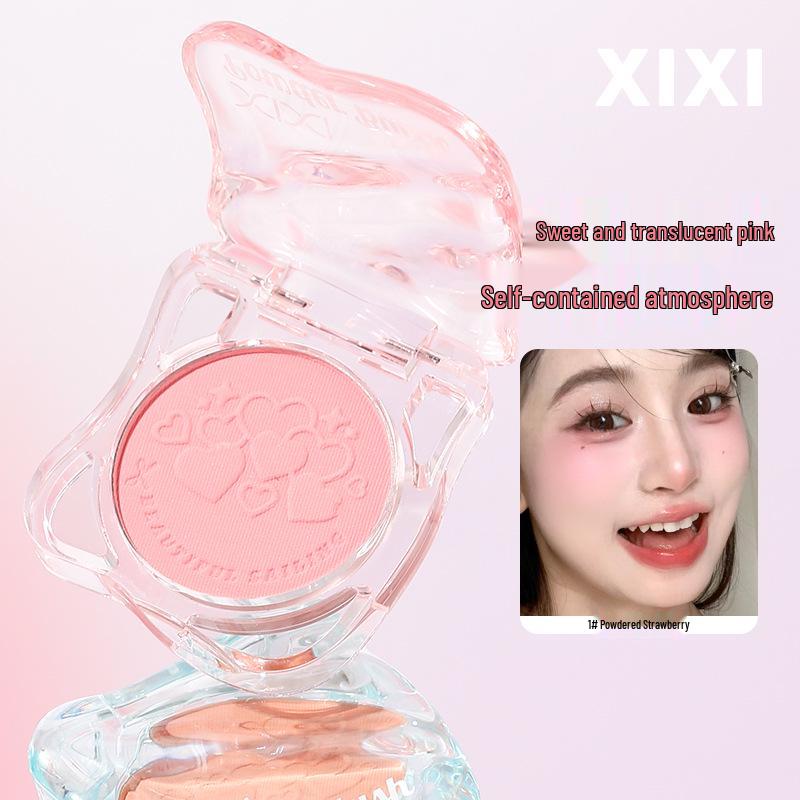 xixi Glowing Rendezvous: Translucent Blush - Natural Matte, Highlight & Expand Color, Easy for Complexion - Ideal for Students