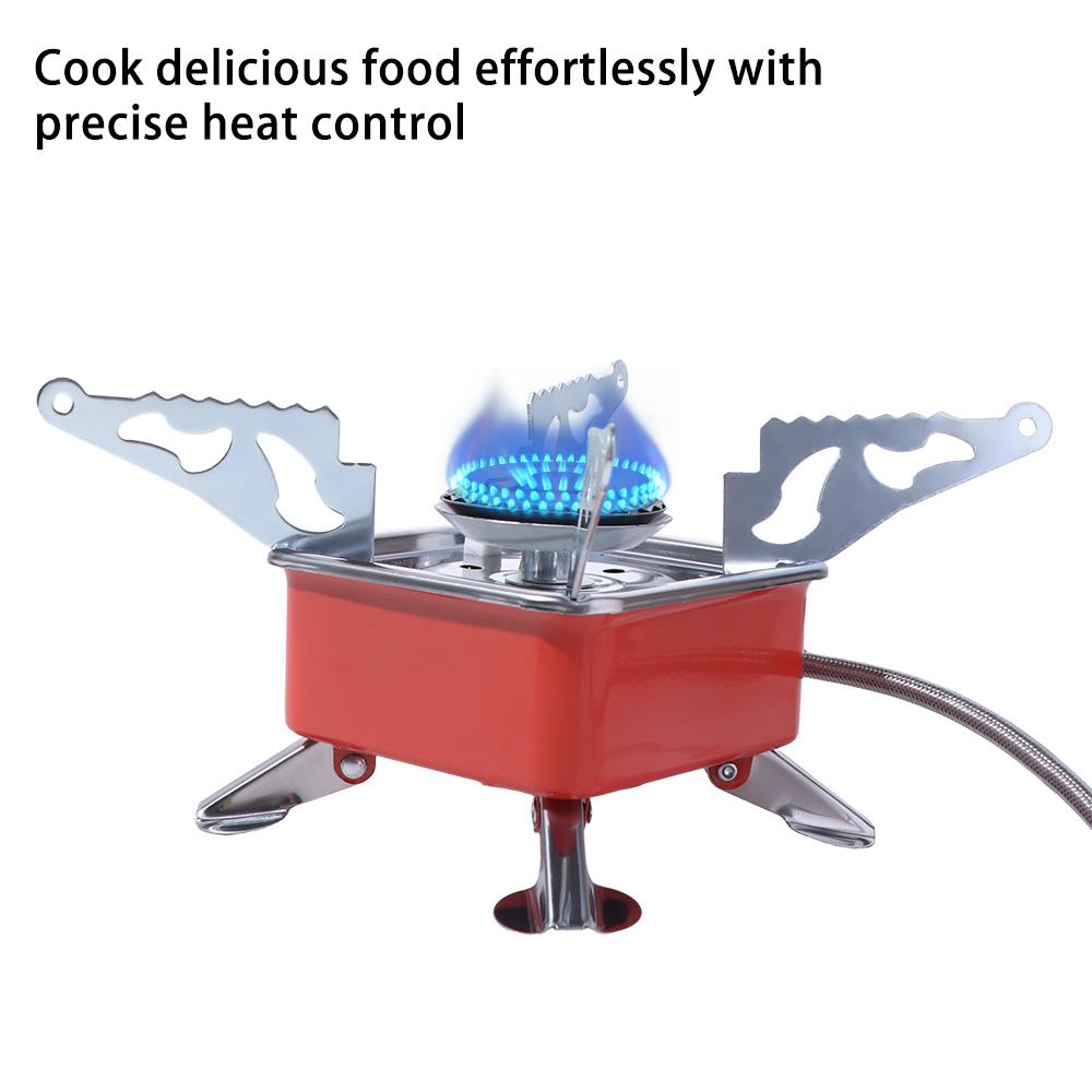 High Power Folding Gas Burner Compact Fondue Gas Cooker Cookware Square Cassette Stove  Picnic