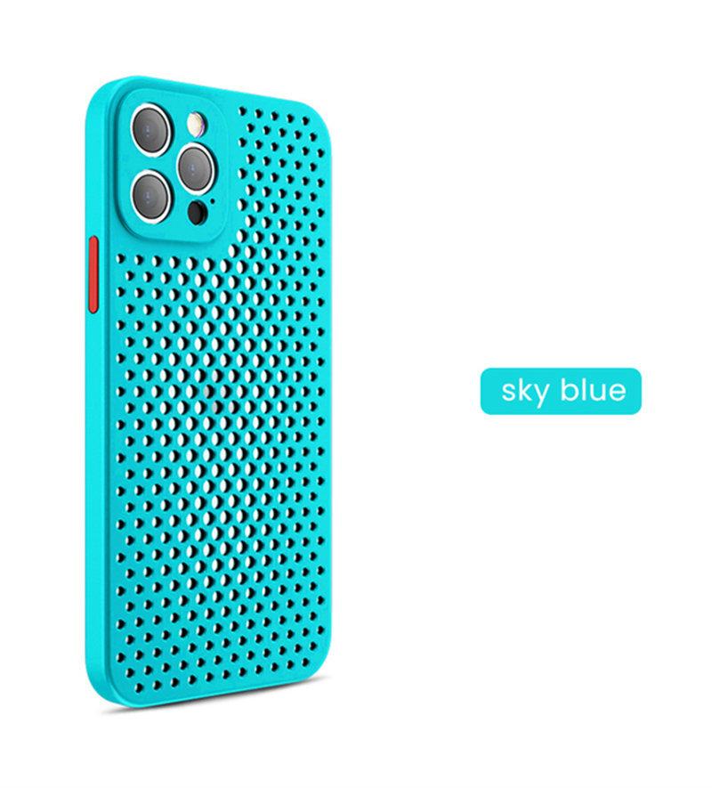 Warmteafvoer Ademend Koelhoesje Voor iPhone 16 15 14 13 12 11 Pro Max XR XS Max X 7 8P 6s 14 15 Plus Zachte Siliconen Schokbestendige Bumperhoes