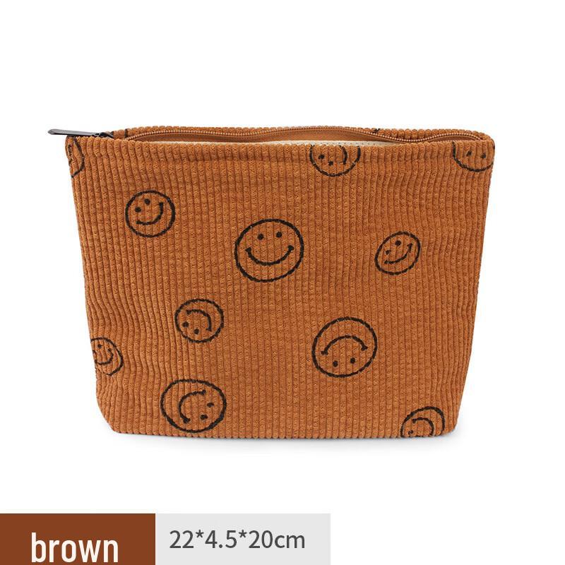 OLOMM Corduroy Portable Large Capacity Storage Tote Bag