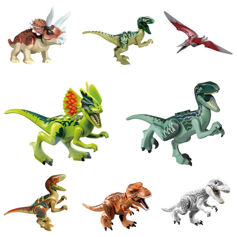 77001 DIY Dinosaurier-Montage Tyrannosaurus Rex Kleine Bausteine Spielzeugset für Jungen