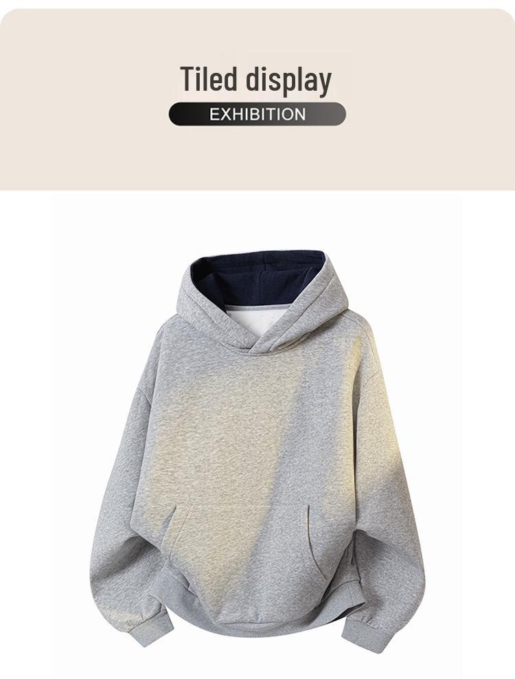 Winter Plus Size Men's Goose Down Hooded Jacket - Casual, Loose, Versatile