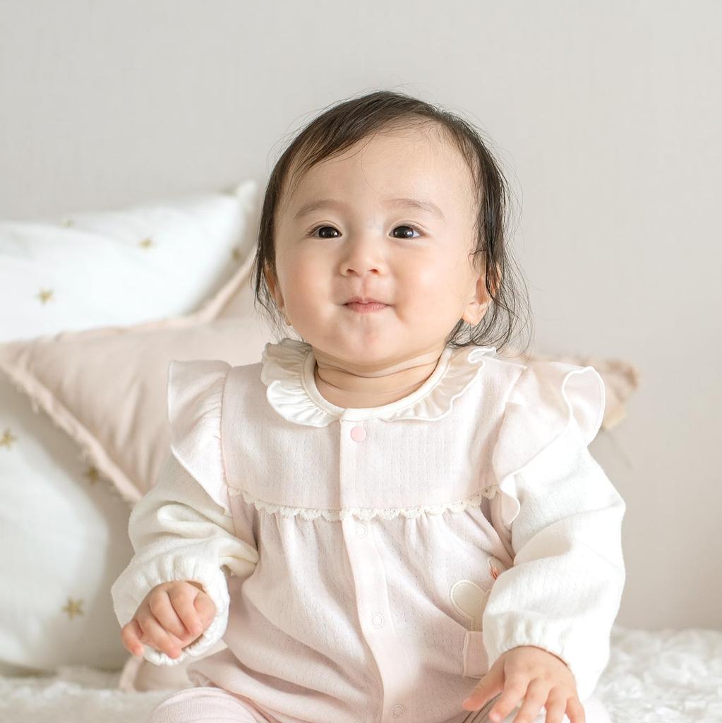 Baby Castle Coverall with Bunny Size Made in Japan Pocket, 70,