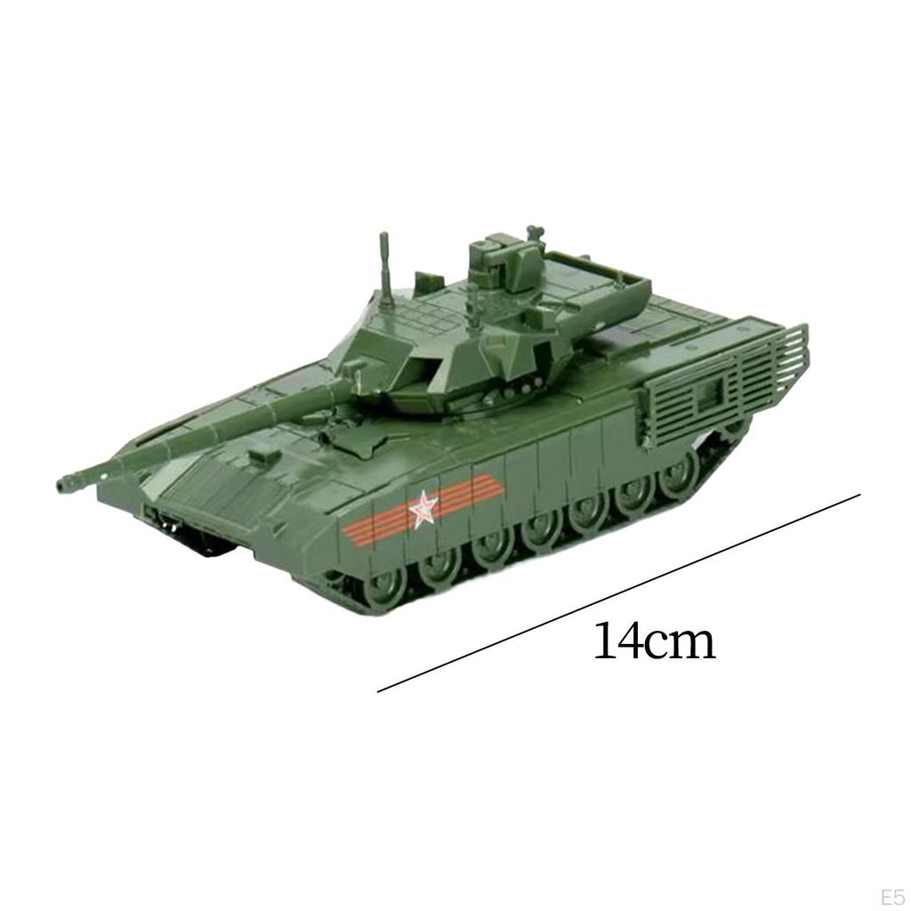 1/72 Tank Assembly Model Educational Toy Collection Vehicle Toy, Miniature Building