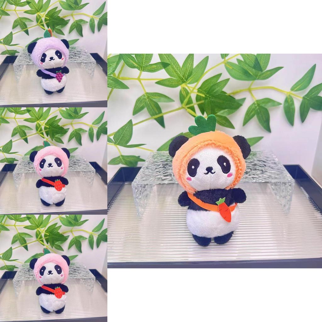 Delightful Mini Panda Plush Toy Keychain Accessory In Various Fun Colors For Gift Giving