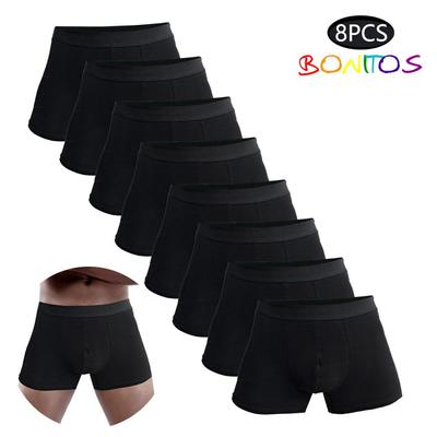 8 stuks Heren slipjes sexy Heren ondergoed ademende boxers Ondergoed voor man boxershort