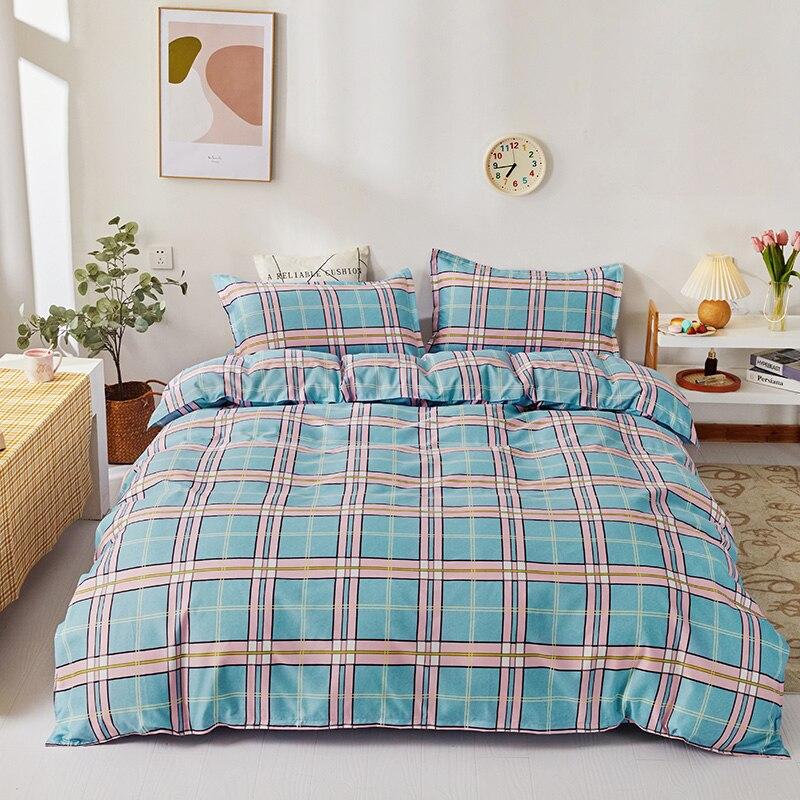 Striped Soft Cotton Fully Fitted Sheet Set Cartoon Single/Queen/King Size Bed Striped Soft Cotton Fully Fitted Sheet Set Cartoon Single/Queen/King Size Bed