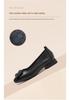 Red Dragonfly Women's Genuine Leather Chunky Heel Shoes - Soft Sole, Low Cut, Perfect for Work & Summer Wear