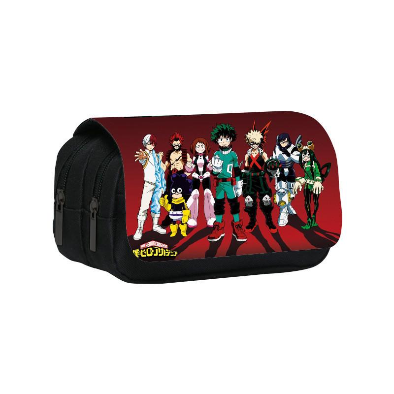 My Hero Academia Double Layer Pencil Case With Nylon Material For Students And Kids