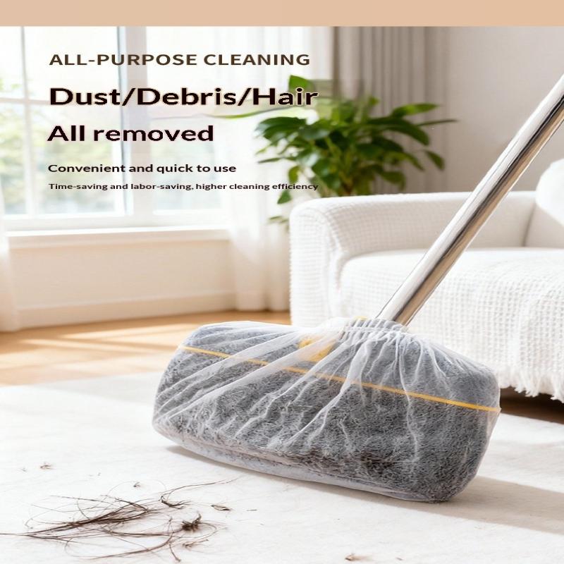 100 Pcs Disposable Non Woven Dust Mop Replacement Covers Electrostatic Adsorption No Wash Needed For Home Daily Floor Wall