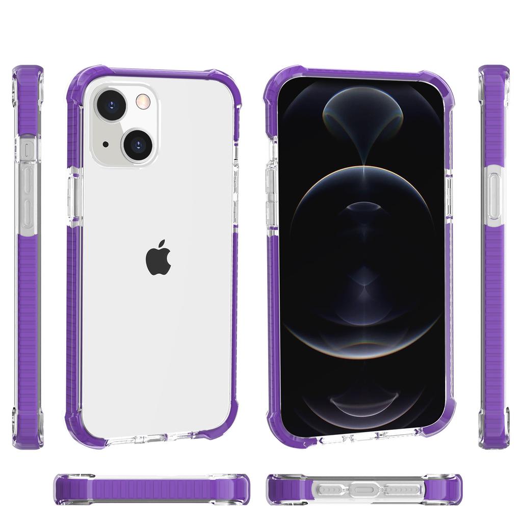 Applicable To Apple 13 Acrylic Mobile Phone Case iPhone13 Transparent Three-in-one Airbag Anti-drop Hard Case Factory Wholesale
