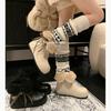 Strap Thick-soled Snow Boots Women's 2025 New Velvet Warm Northeast Large Cotton Boots Thickened Fluffy Short Boots